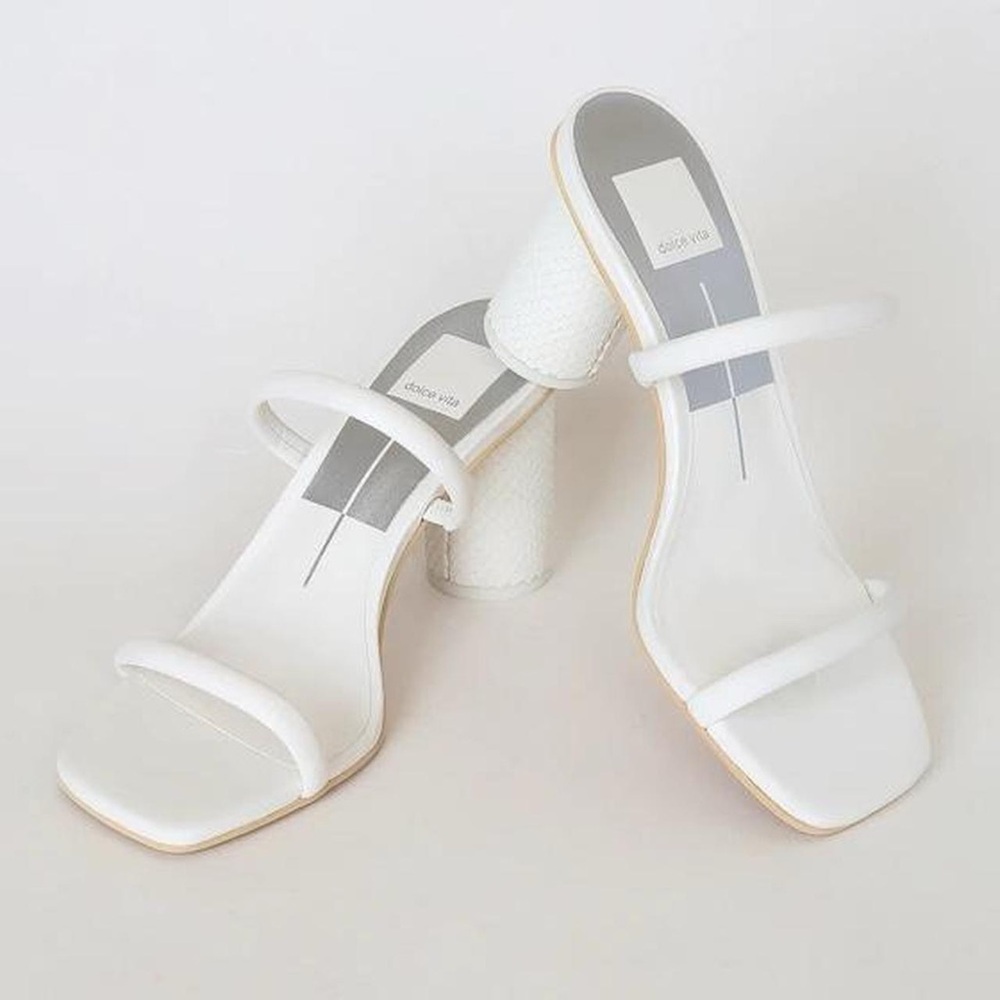 Dolce Vita White Noles Heels (Size 8)